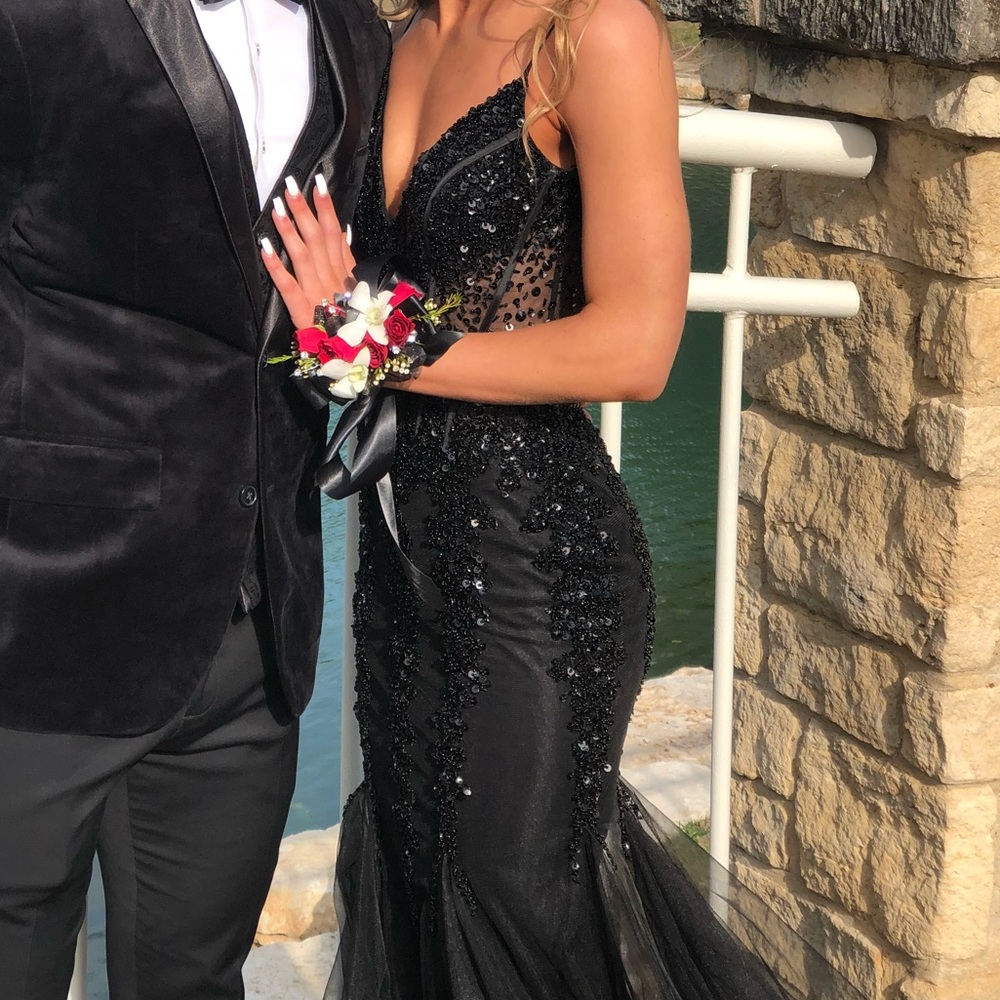 Jovani Black 56032 Prom Dress